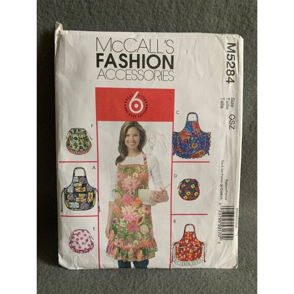 McCall's Misses Aprons Sewing Pattern M5284 - cut - Picture 8 of 9